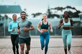 Achieving the Perfect Tone: How Often Should You Exercise for Results? 3 image of man and 3 women doing cardio exercise Woking to help tone and remove fat from the body.